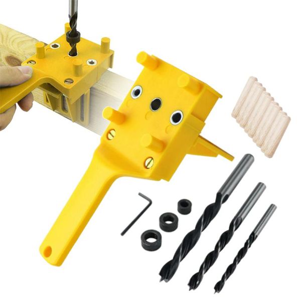 

professional hand tool sets 6 8 10mm wear resistant wrentch hole puncher for carpentry handheld woodworking drill bit dowel jig set diy