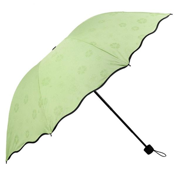 

umbrellas creative three-fold umbrella solid color sun material super uv-proof dual-purpose
