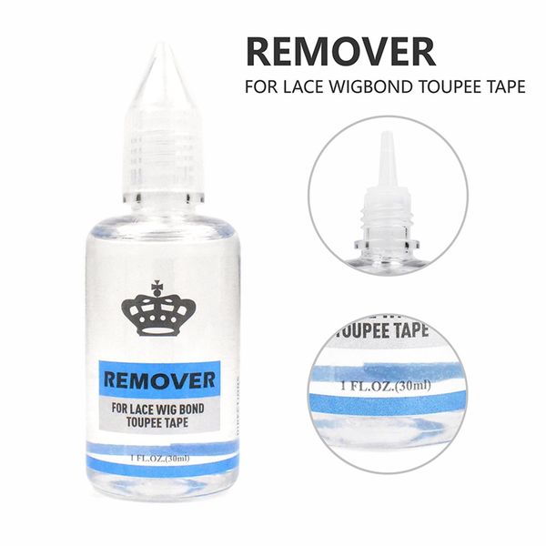 

1 bottle 30ml hair glue remover adhesives remove tape hairs extension tool double-sided wig adhesive cleaner for lace frontal wigs 1031, Black;brown