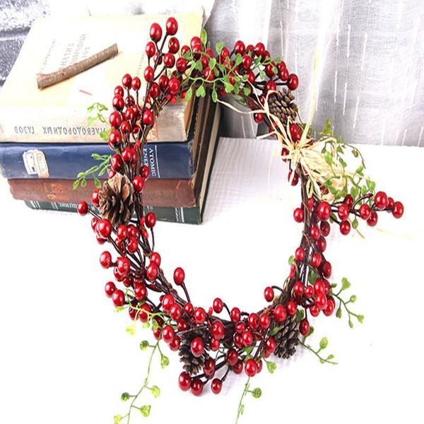 

decorative flowers & wreaths handmade berry bridal wreath christmas headdress travel wedding head ring wholesale1