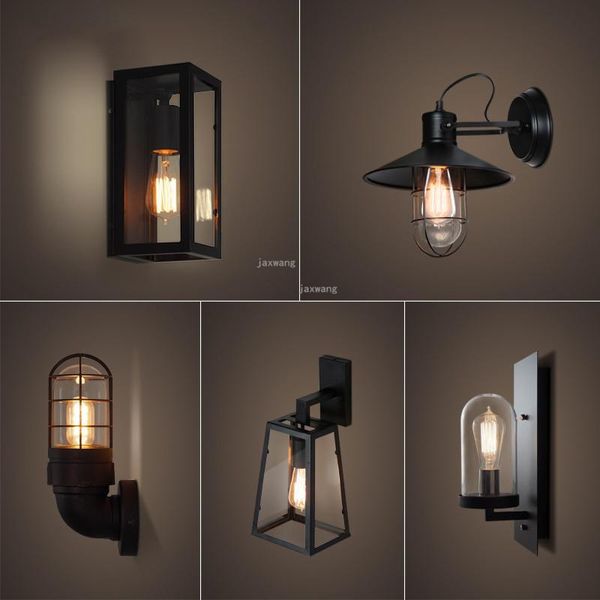 

wall lamps modern american retro style led lamp loft decor sconce light fixture lighting bedside bathroom fixtures