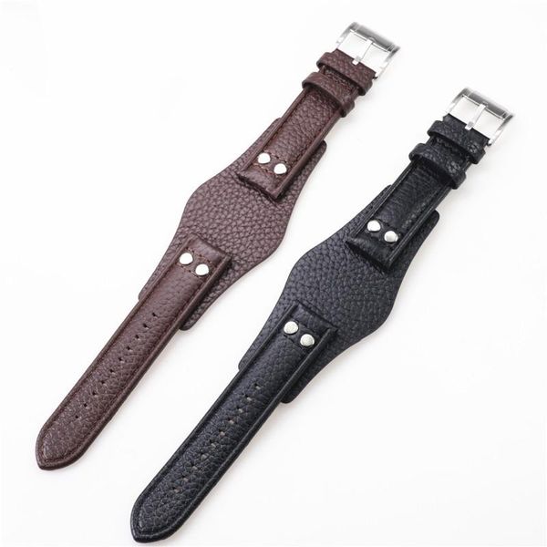 

22mm black brown genuine men's leather watch strap for ch2564 ch2565 ch2891ch3051 wristband tray watchband bracelet belt bands