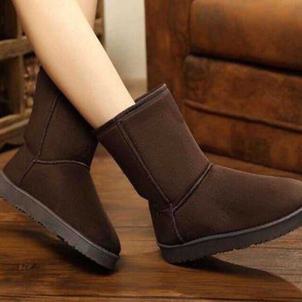 

2021 winter new snow fashion warm casual boots women's shoes large, Black