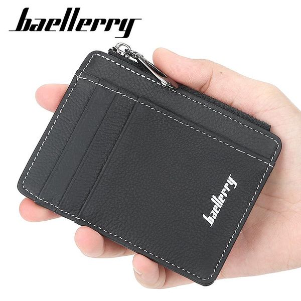 

wallets baellerry fashion minimalist thin wallet leather men card holder and purses for s, Red;black