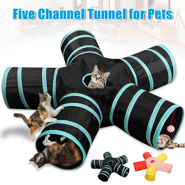 

cat beds & furniture way pet toy tunnel collapsible foldable play game tube for training indoor outdoor can csv