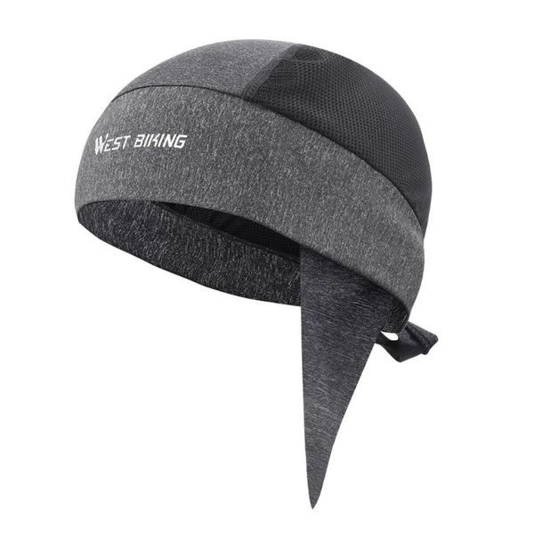 

cycling caps & masks quick dry pirate skull soft silk hat for men and women, Black