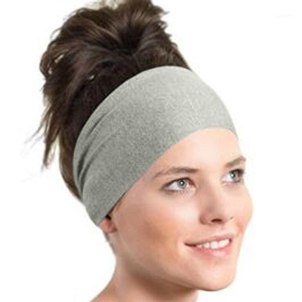 

accessories ladies sports yoga sweatband gym stretch daily headband hair band solid color bands for women selling1