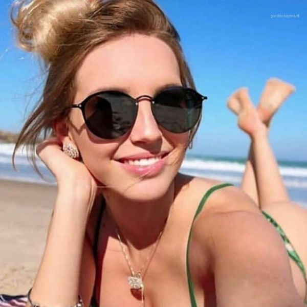 

sunglasses women's 2021 trend rimless round sunglass female retro mirror sun glasses for women men fashion shades, White;black