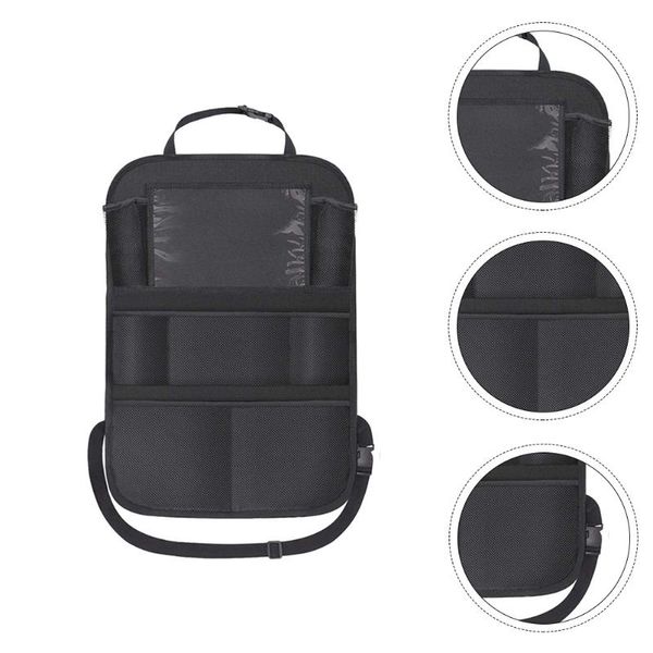 

car organizer seat back storage bag multi hanging net pocket trunk