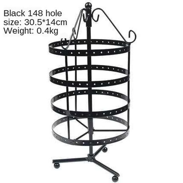 

bathroom storage & organization 4-layer round rotatable display earring rack fashion female jewelry cy51809