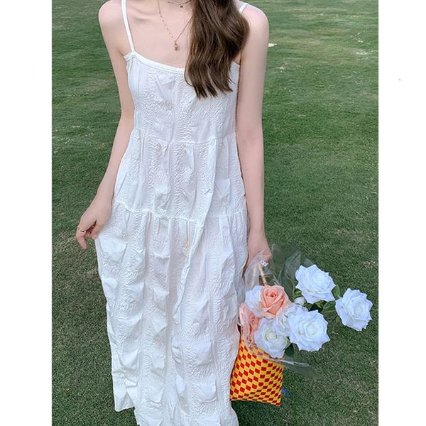 

casual dresses summer women's gentle temperament sweet and salty french style retro minority white suspender dress gdl8, Black;gray