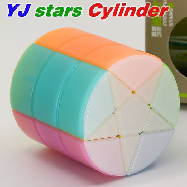 

Magic cube YongJun colorful stars cylinder cube YJ column magic puzzles professional educational twist toys Jelly game cube