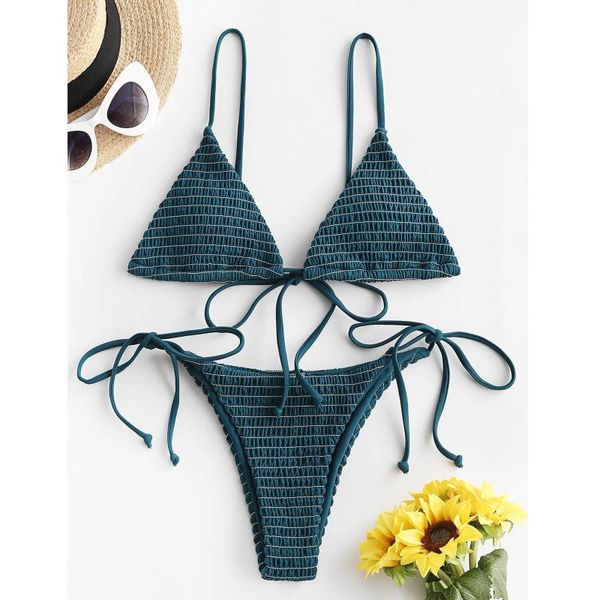 

women's swimwear lace up dot elegant bikini women bandeau bandage high waist set push-up brazilian beachwear swimsuit, White;black