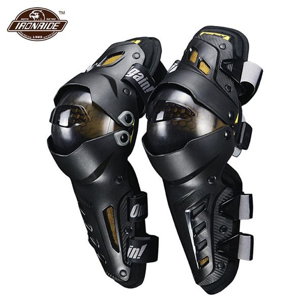 

motorcycle armor led knee pads anti-fall motocross reflective protection riding motorbike