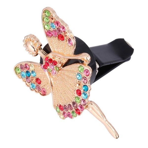 

car air freshener 1pc perfume clip creative seven color elf metal diffuser auto interior ornament adornment for decoration (gol