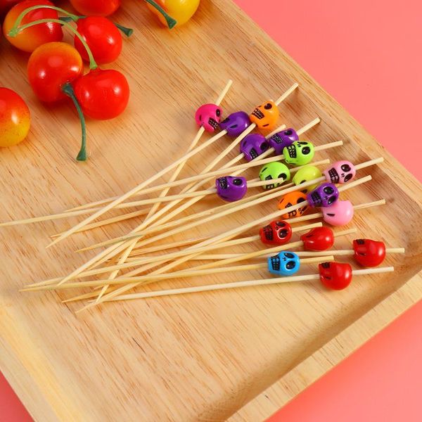 

forks 200pcs bamboo fruit picks disposable cocktail wood decor appetizer party supplies for