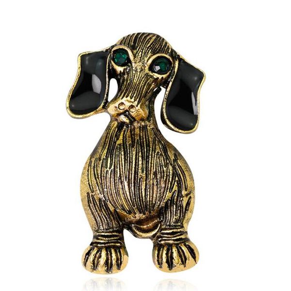 

pins, brooches animal brooch fashion personality dog corsage jewelry accessories simple gifts friends, Gray