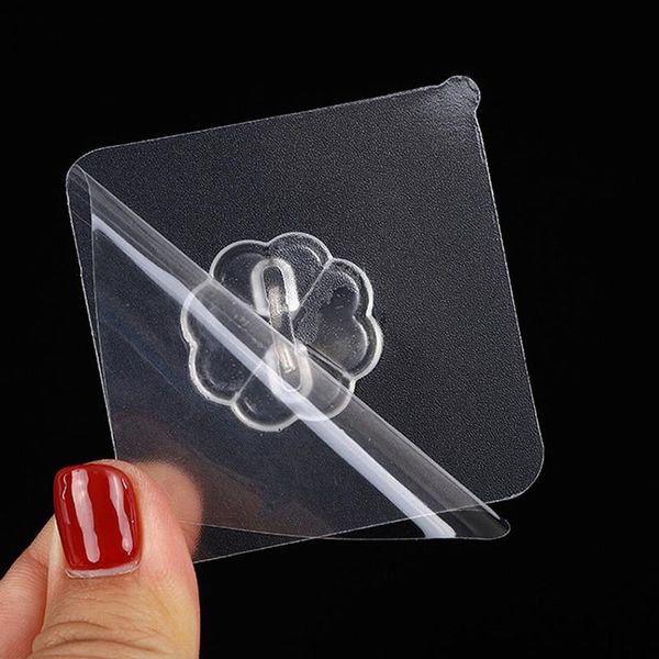 

household hook artefact strong paste does not need to punch hole seamless waterproof bearing sucker practical 6pcs hooks & rails