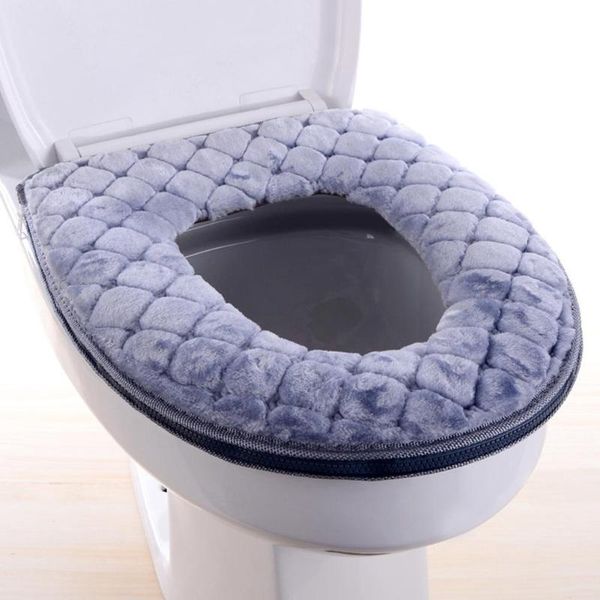 

toilet seat covers 1pc bathroom filling soft thickened pads washable comfortable cover warmer mat winter decor