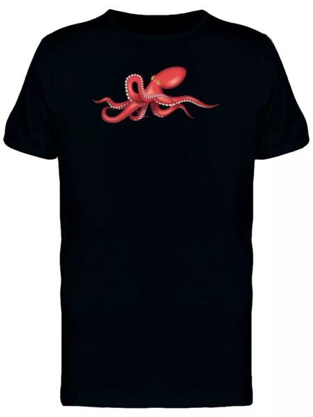 

Big Red Octopus Tee Men's -Image by Shutterstock, White;black