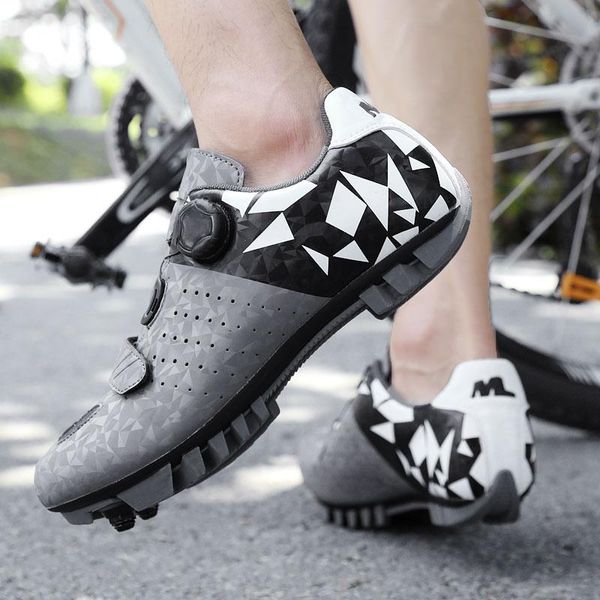 

cycling footwear self-locking sapatilha ciclismo mtb shoes professional mountain bike sneakers men outdoor non-slip bicycle cleat, Black