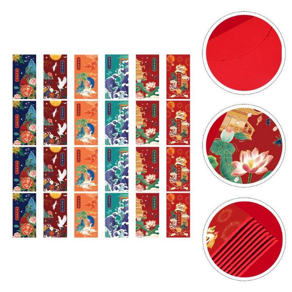 

gift wrap 24pcs creative universal chinese year red envelopes souvenir packets