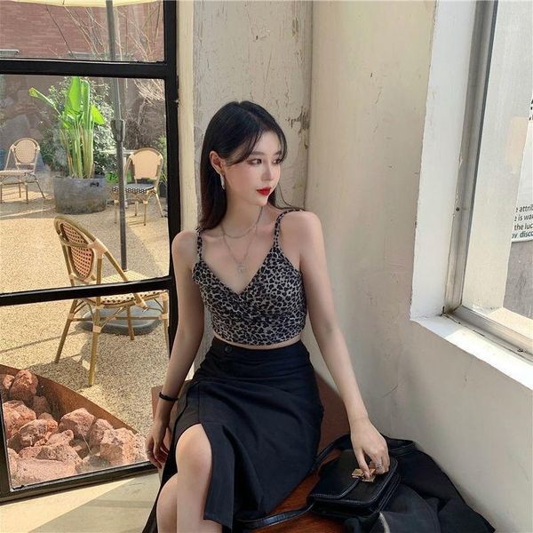

spring and summer suspender vest for women camisoles & tanks, Black;white