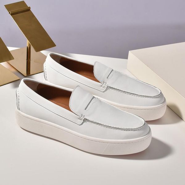 

luxury famous loafers flats red bottom shoes sneakers low dandy love oxfords luxurious leather casual dress party wedding with box eu 35-47, Black