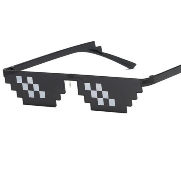 

sunglasses glasses 8 bit pixelated women brand thug life party eyeglasses ladies vintage female eyewear, White;black