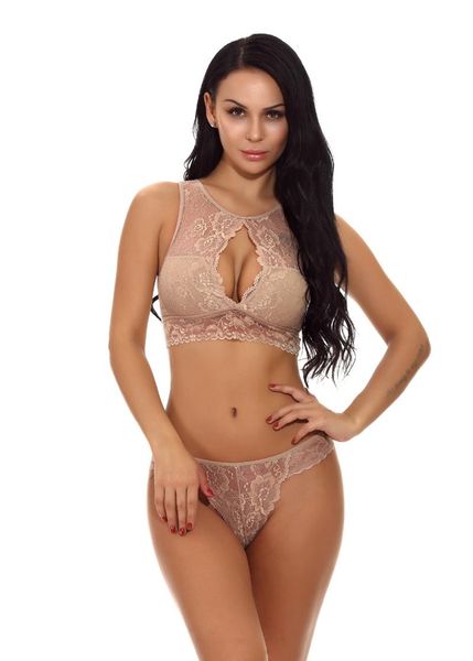 

bras sets 2pcs set lingerie sexi women black high elasticity colorful perspective lace erotic temptation underwear porno, Red;black