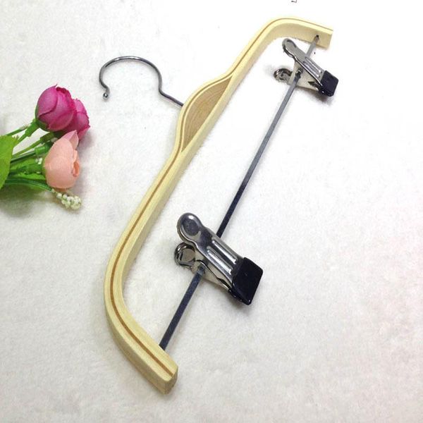 

hangers & racks 39cm 10 pcs/lot wooden anti skid solid wood hanger laminated pants