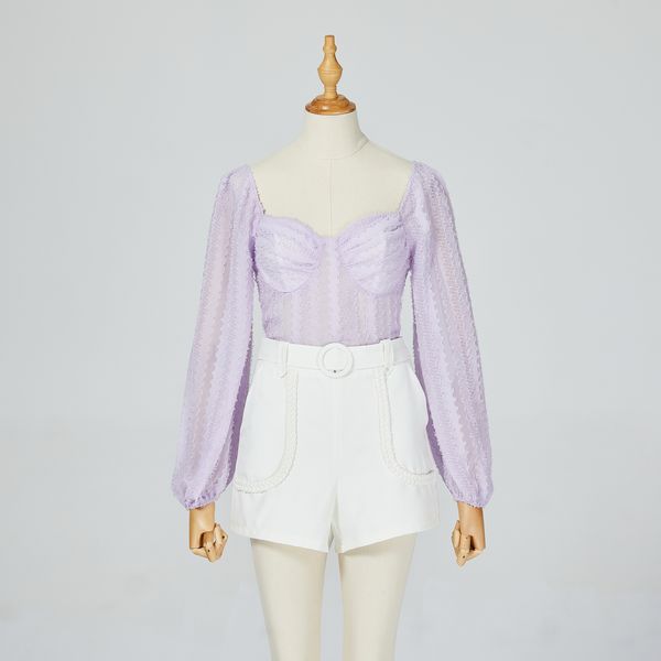 

t shirt in chiffon fashion fabric, White