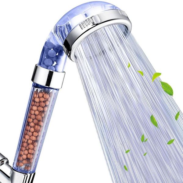 

bathroom shower sets bath head 3 modes adjustable showerhead jetting high pressure saving water filter spa nozzle
