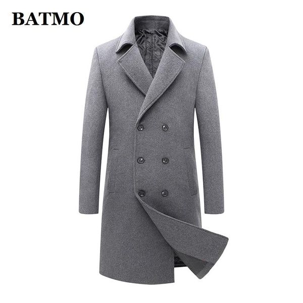 

men's wool & blends batmo arrival winter trench coat men,men's casual jackets,plus-size m-3xl 1721, Black