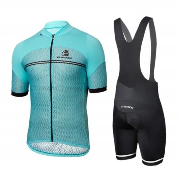 

racing sets etxeondo summer non-slip cycling jersey set men's sport mtb bike shorts suit pro bicycling maillot bottoms wear clothing, Black;blue
