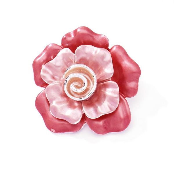 

pins, brooches beautiful flower woman fashion alloy plant jewelry colorful pins for women clothing wedding 2021 enamel brooch pin, Gray