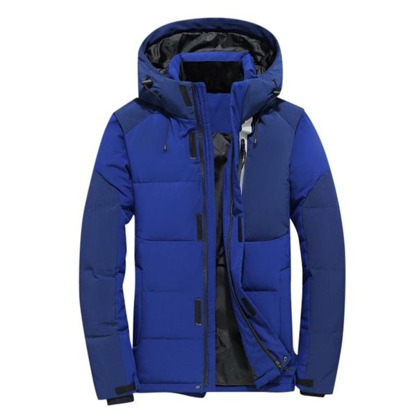 

men's down & parkas 2021 winter casual hooded warm jacket men fashion thick windproof parker autumn hat zipper coat, Black