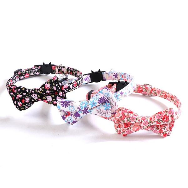 

cat collars & leads japanese style pet cute bow kitten collar dot pattern bell fashion pets accessories
