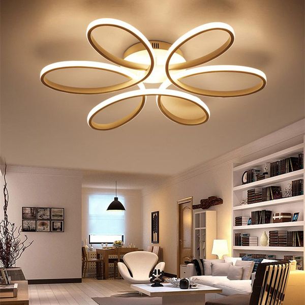 

ceiling lights modern acrylic 2.4g remote ins pendant personalized flower hanglamp romantic children's room light round lighting fixtur