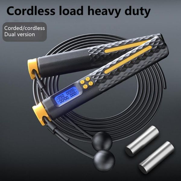 

jump ropes 2 in 1 rope thickened weight loss cordless wireless smart counting single skipping for outdoor