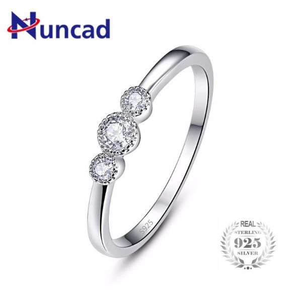 

wedding rings luxury 100% 925 sterling silver for women engagement acessories round crystal cubic zirconia jewelry, Slivery;golden