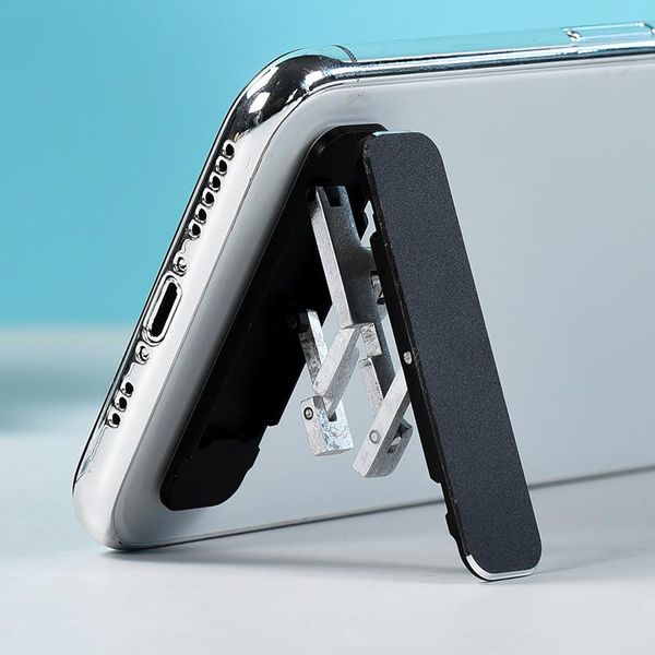 

cell phone mounts & holders 5-color portable extension mobile holder lazy mini metal ultra-thin back cover support frame