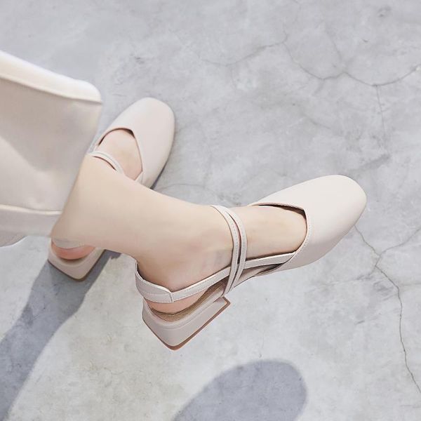 

sandals shoes women slippers summer girl heel red sandales femmes, Black