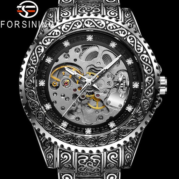 

clock fire luxury rvs skeleton man 8213, Slivery;brown