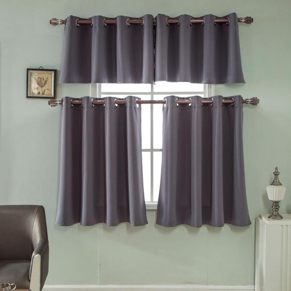 

grey pelmet short curtain valance 1pc blackout shades roman modern luxurious window for bedroom kitchen living room & drapes