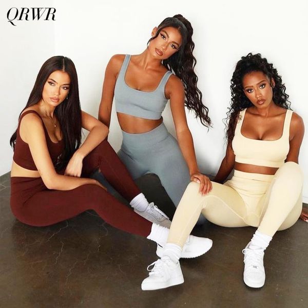 

yoga outfit seamless women sportswear high elasticity set gym clothing sports bra+high waist tight leggings 2 piece