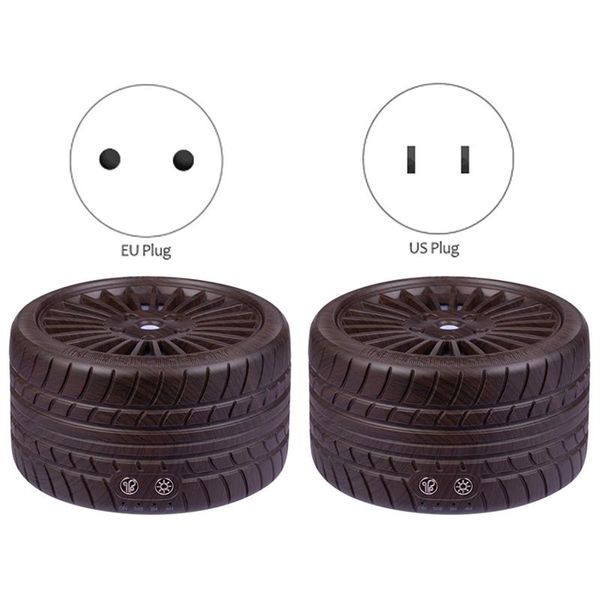 

tire oil aroma diffuser air humidifier dark wood grain ultrasonic purification household aromatherapy maker humidifiers