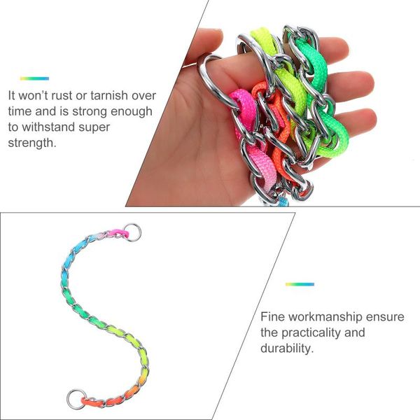 

cat collars & leads 1pc dog traction rope collar colorful pulling choker