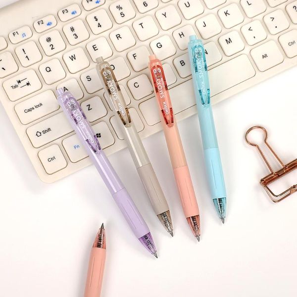 

gel pens 1 pcs random 0.5mm creative press student writing cute pen simplicity fresh neutral korean stationery school supplies