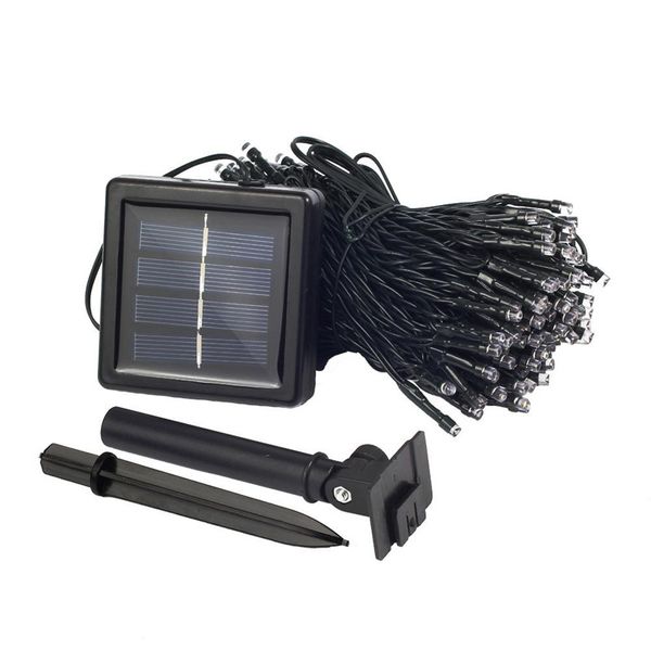 À Prova D 'Água LED Solar Lâmpada String 7M 12m 22m Solar Solar Solar Fada Luz Luz Tira Ao Ar Livre Decoração de Casamento Decoração D1.0